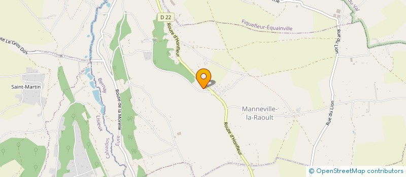 localisation de l'entreprise MONSIEUR ALEXANDRE DAJON  MANNEVILLE-LA-RAOULT