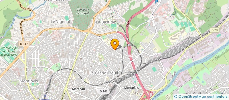 localisation de l'entreprise MONSIEUR ALEXANDRE DALMAY  LIMOGES
