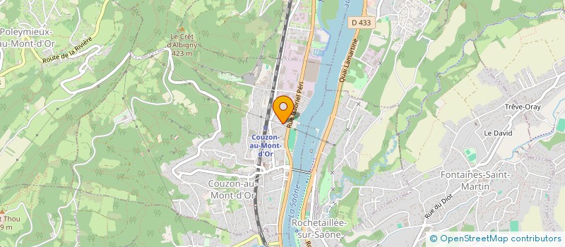 localisation de l'entreprise MONSIEUR ALEXANDRE DAMIEN  COUZON-AU-MONT-D'OR