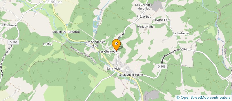 localisation de l'entreprise MONSIEUR ALEXANDRE DAMIS  PAUSSAC-ET-SAINT-VIVIEN