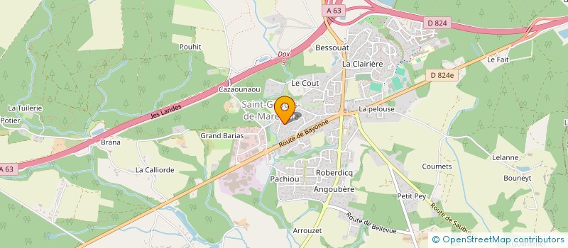 localisation de l'entreprise MONSIEUR ALEXANDRE DANGUIN à SAINT-GEOURS-DE-MAREMNE