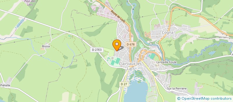 localisation de l'entreprise MONSIEUR ALEXANDRE DANIEL  CLAIRVAUX-LES-LACS