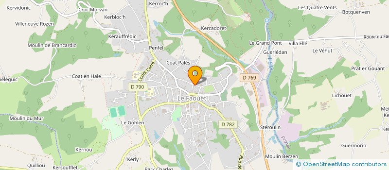 localisation de l'entreprise MONSIEUR ALEXANDRE DANIELOU à LE FAOUET