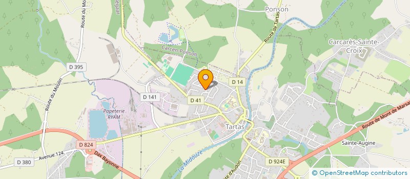 localisation de l'entreprise MONSIEUR ALEXANDRE DANNEQUIN  HAGETMAU