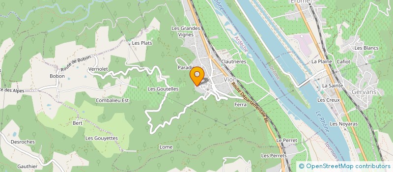 localisation de l'entreprise MONSIEUR ALEXANDRE DARNAUD  VION