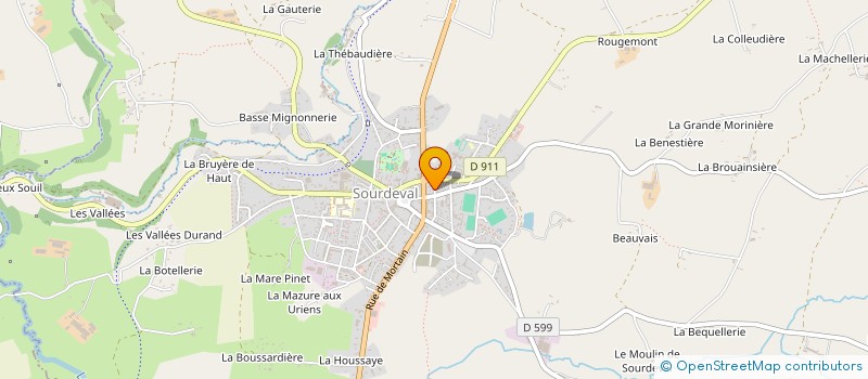 localisation de l'entreprise MONSIEUR ALEXANDRE DAULL à SOURDEVAL