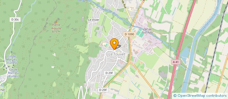 localisation de l'entreprise MONSIEUR ALEXANDRE DE ALCANTARA LOPES  LE TOUVET