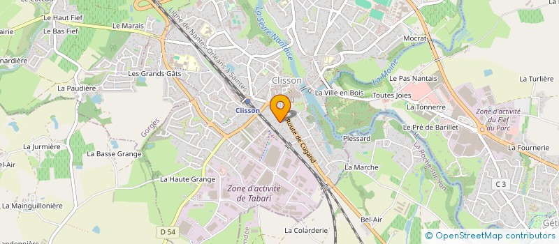 localisation de l'entreprise MONSIEUR ALEXANDRE DE ALMEIDA à CLISSON