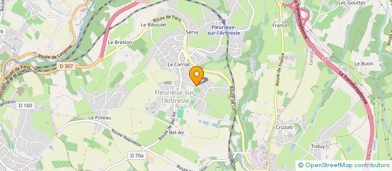 localisation de l'entreprise MONSIEUR ALEXANDRE DE CRUZ  FLEURIEUX-SUR-L'ARBRESLE