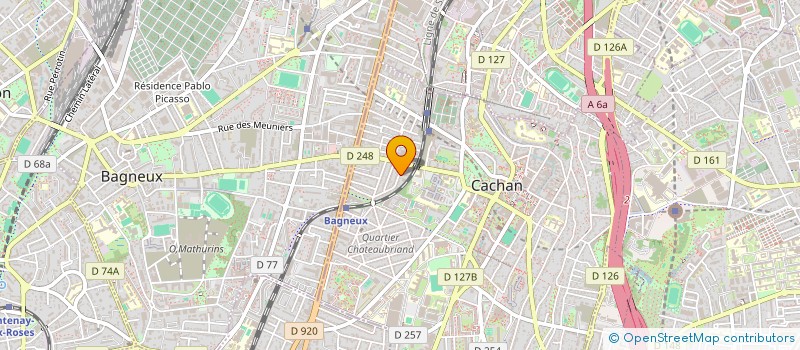 localisation de l'entreprise MONSIEUR ALEXANDRE DE LEMOS  CACHAN