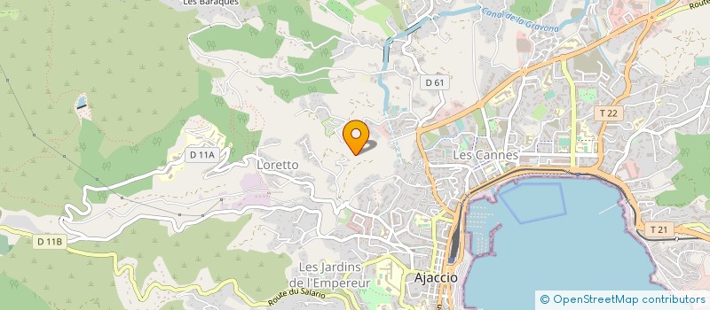 localisation de l'entreprise MONSIEUR ALEXANDRE DE ROSE à AJACCIO