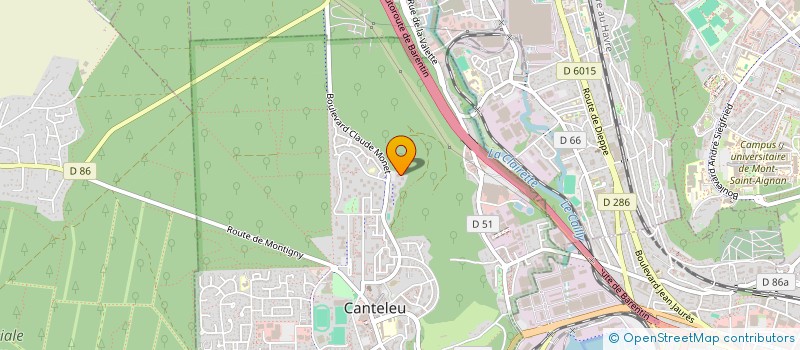localisation de l'entreprise MONSIEUR ALEXANDRE DEBART  CANTELEU