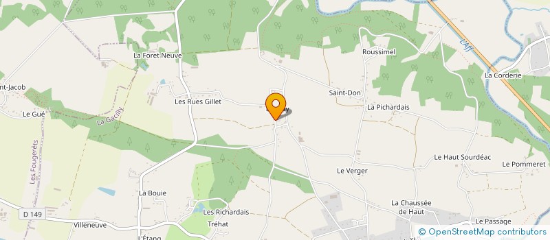 localisation de l'entreprise MONSIEUR ALEXANDRE DEBRAY  LA GACILLY