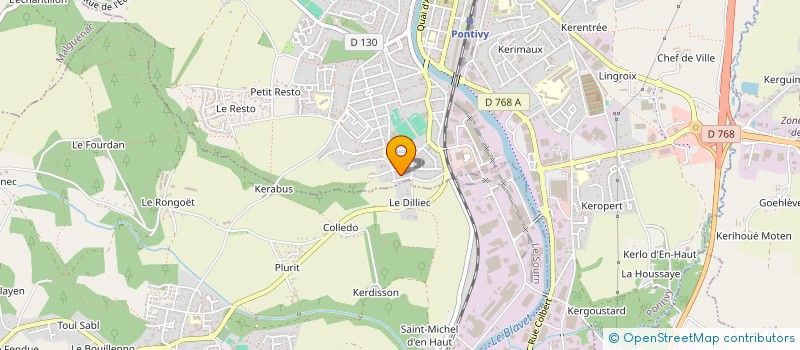 localisation de l'entreprise MONSIEUR ALEXANDRE DEBUCHY  PONTIVY