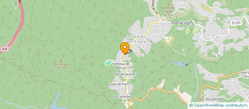 localisation de l'entreprise MONSIEUR ALEXANDRE DEBUT à LES ADRETS-DE-L'ESTEREL