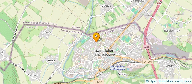 localisation de l'entreprise MONSIEUR ALEXANDRE DECHAUME  SAINT-JULIEN-EN-GENEVOIS