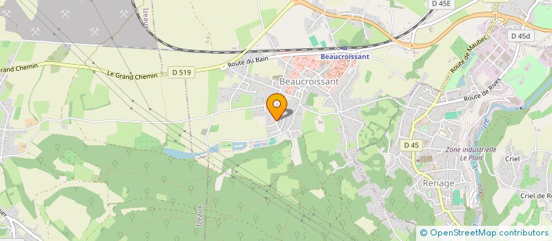 localisation de l'entreprise MONSIEUR ALEXANDRE DECOURSSIERE  BEAUCROISSANT