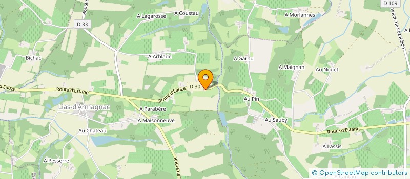 localisation de l'entreprise MONSIEUR ALEXANDRE DEFROMONT  CASTEX D'ARMAGNAC