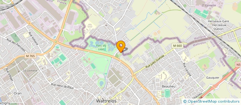 localisation de l'entreprise MONSIEUR ALEXANDRE DEGRANDSART  WATTRELOS