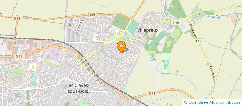 localisation de l'entreprise MONSIEUR ALEXANDRE DELATTRE  VILLEPREUX