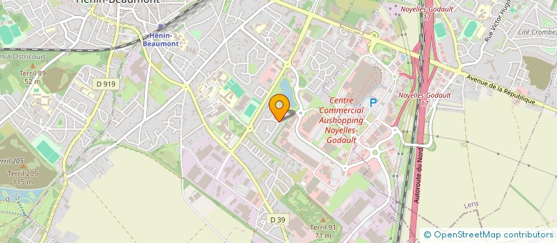 localisation de l'entreprise MONSIEUR ALEXANDRE DELATTRE  HENIN-BEAUMONT