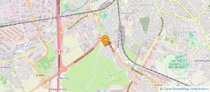 localisation de l'entreprise MONSIEUR ALEXANDRE DELAUNAY à PERPIGNAN