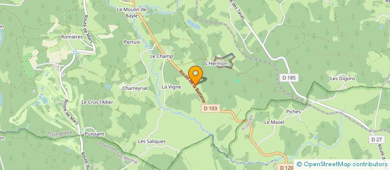 localisation de l'entreprise MONSIEUR ALEXANDRE DELMOND  LE CHAMBON-SUR-LIGNON