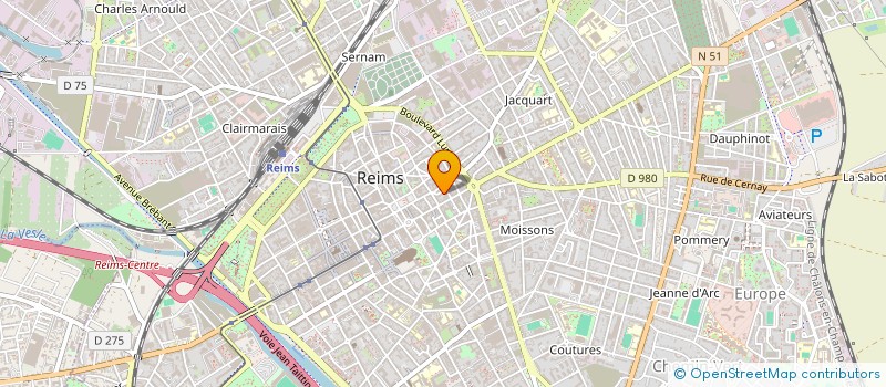 localisation de l'entreprise MONSIEUR ALEXANDRE DELMOTTE  REIMS