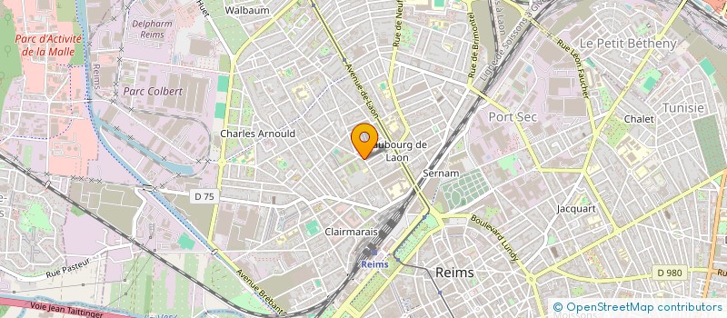 localisation de l'entreprise MONSIEUR ALEXANDRE DELPORTE  REIMS