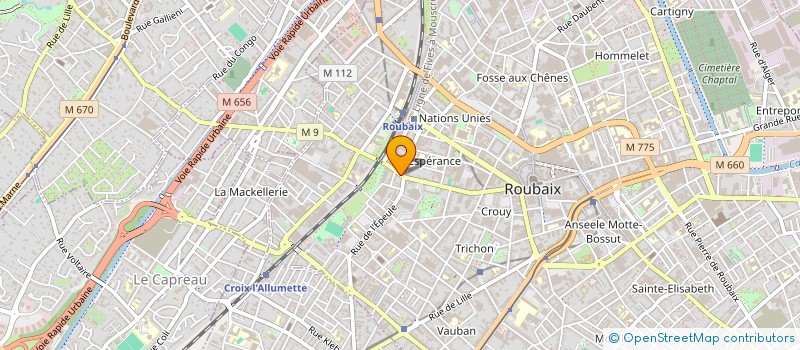 localisation de l'entreprise MONSIEUR ALEXANDRE DELPORTE  ROUBAIX