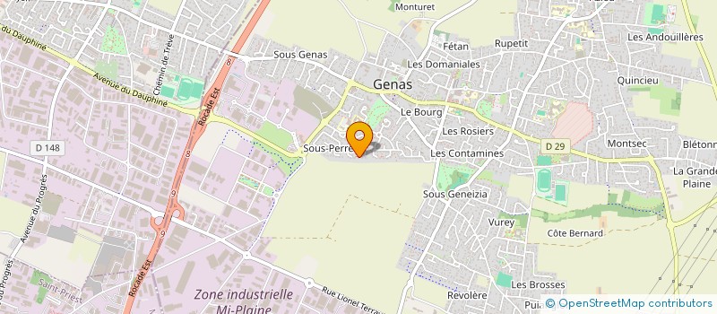 localisation de l'entreprise MONSIEUR ALEXANDRE DELVOYE à GENAS