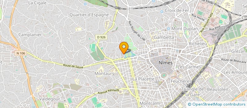 localisation de l'entreprise MONSIEUR ALEXANDRE DENOJEAN à NIMES