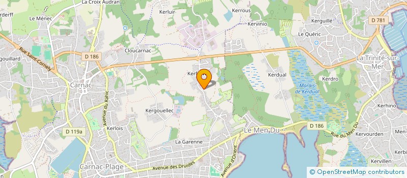 localisation de l'entreprise MONSIEUR ALEXANDRE DEPAIL  CARNAC