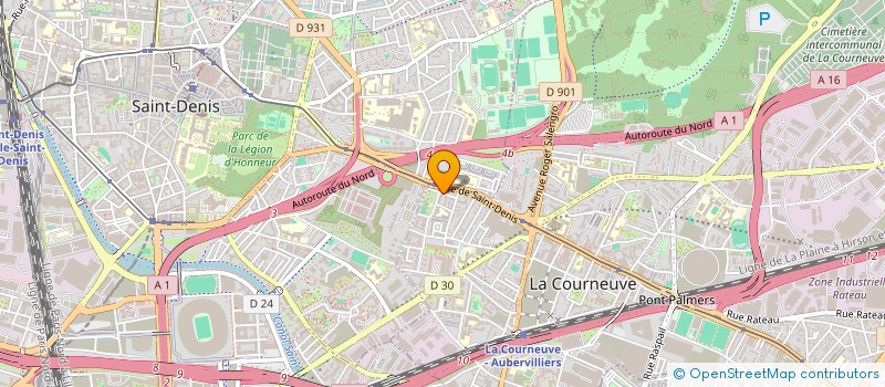 localisation de l'entreprise MONSIEUR ALEXANDRE DERIVAL à LA COURNEUVE