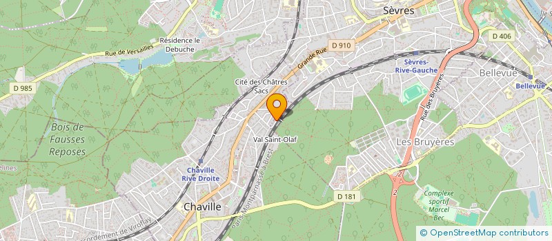 localisation de l'entreprise MONSIEUR ALEXANDRE DEROME à SEVRES