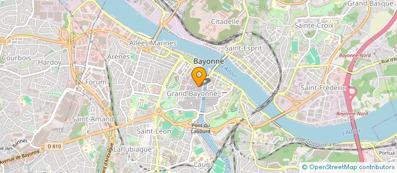 localisation de l'entreprise MONSIEUR ALEXANDRE DERON à BAYONNE