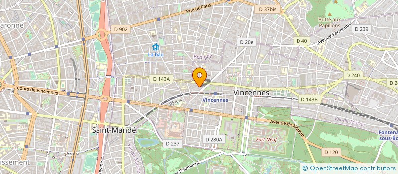 localisation de l'entreprise MONSIEUR ALEXANDRE DERVEAUX à VINCENNES