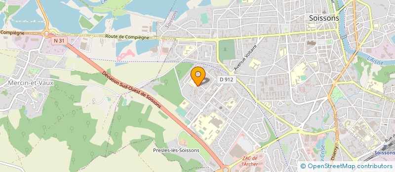 localisation de l'entreprise MONSIEUR ALEXANDRE DESGRANGES à SOISSONS