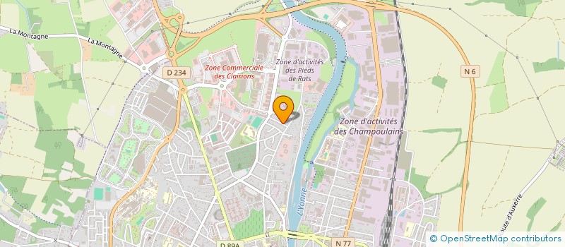 localisation de l'entreprise MONSIEUR ALEXANDRE DESMARES à AUXERRE
