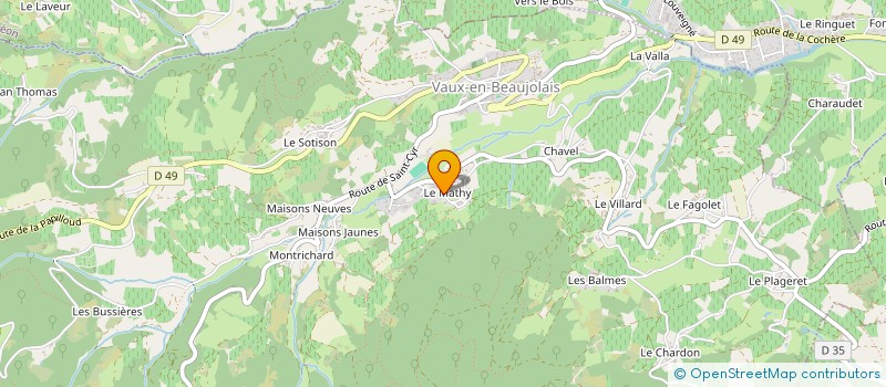 localisation de l'entreprise MONSIEUR ALEXANDRE DESORMIERES  VAUX-EN-BEAUJOLAIS