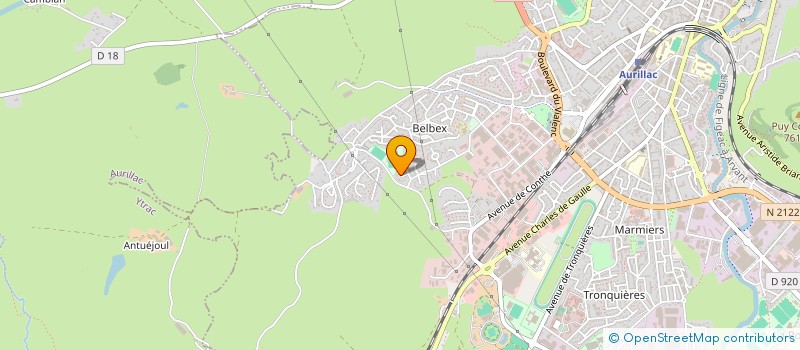 localisation de l'entreprise MONSIEUR ALEXANDRE DEVES à AURILLAC