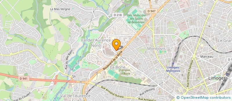 localisation de l'entreprise MONSIEUR ALEXANDRE DEXET  LIMOGES