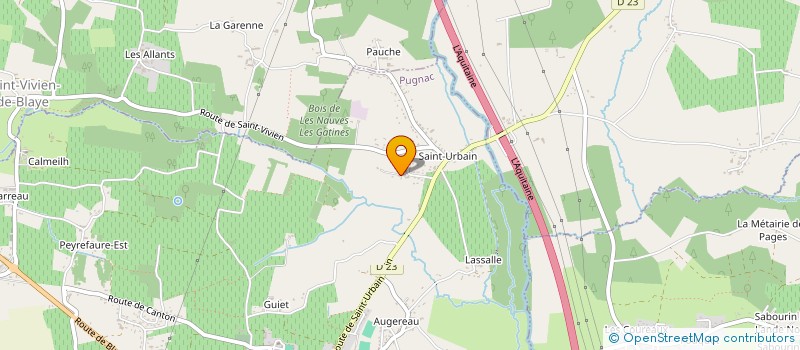 localisation de l'entreprise MONSIEUR ALEXANDRE DEYRES  PUGNAC