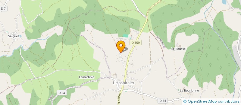 localisation de l'entreprise MONSIEUR ALEXANDRE DHOMPS  LHOSPITALET