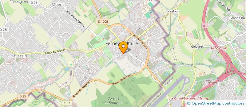 localisation de l'entreprise MONSIEUR ALEXANDRE DHORDAIN à FERNEY-VOLTAIRE