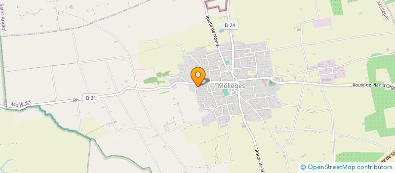 localisation de l'entreprise MONSIEUR ALEXANDRE DIDIER  MOLLEGES