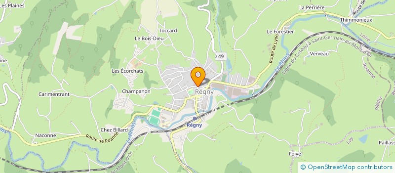 localisation de l'entreprise MONSIEUR ALEXANDRE DIEUX  REGNY