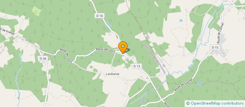 localisation de l'entreprise MONSIEUR ALEXANDRE DIJOS  SAINT-GEORGES-BLANCANEIX