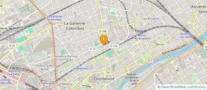 localisation de l'entreprise MONSIEUR ALEXANDRE DING à COURBEVOIE
