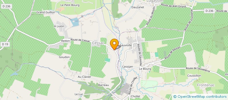 localisation de l'entreprise MONSIEUR ALEXANDRE DIZIER  CESSAC